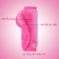 Khăn tẩy trang và tẩy da chết MakeUp Eraser siêu mềm mịn bản bản Hồng Mini Pink. 