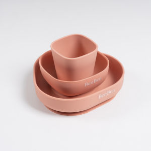 BenBen Minimalist Mpasi Set 1 (Suction Plate + Suction Bowl + Training Cup)