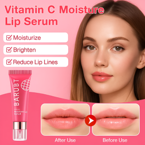 Vitamin C Lip Essence Oil Moisturizing and Nourishing to Reduce Lip Lines Prevent Chapped Lips Exfoliate Dead Skin and Moisturize Lipstick Primer for Women维生素C唇部光泽精华液