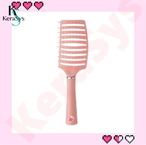 KeraSys แปรงหวีผม หวีผม แปรงผม แปรงสระผม แปรงนวดผม หวีนวดศีรษะ ทรงโค้ง ทนความร้อน จัดแต่งทรงผม ถนอมเส้นผมและรากผม รุ่นใหม่ อุปกรณ์ดูแลเส้นผม comb