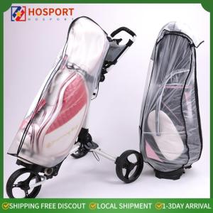 【HOSPORT】 PVC Golf Bag Rain Cover with Zipper Golf Bag Waterproof Cover Anti-Static Golf Pole Bag Cover Portable Outdoor Sporting Supplies