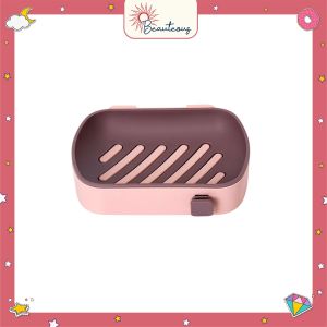Rak Sabun Batang Gantung Shower Puff Tempel Dinding Kamar Mandi Soap Box Case Dish Dryer
