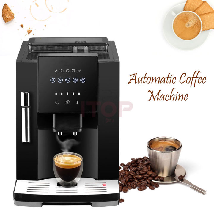 ITOP Full Automatic 19 Bar Coffee Maker Coffee Bean Grinder Milk