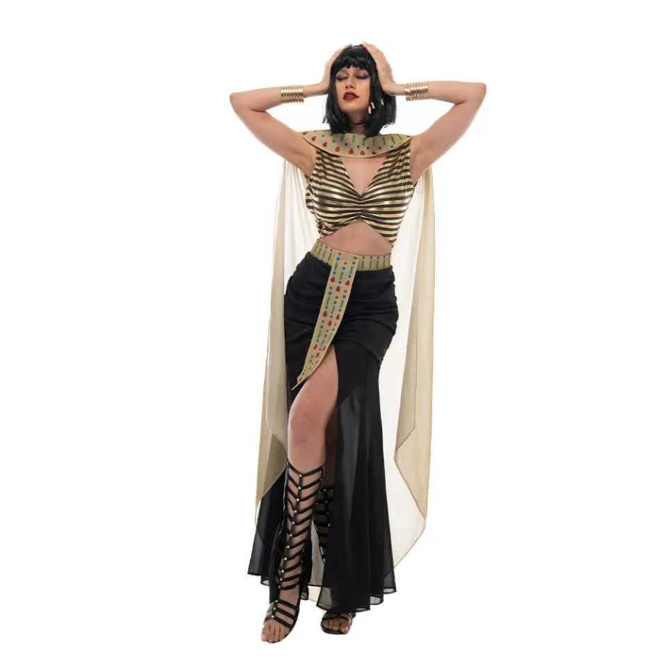 Deluxe Egyptian Goddess Costume Sexy Women Cleopatra Halloween Cosplay  Fancy Dress Outfit | Lazada