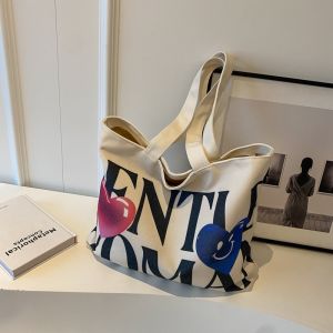 Gentle woman full print letter printed canvas bag new love mommy shopping bag shoulder bag