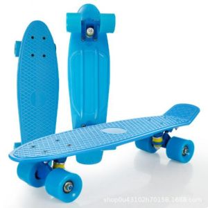 22 Inch Penny Board for Adults / Kids Penny Board Skateboard Flexible Plastic Cruiser Nickel Board Cruiser Nickel Board Solid Color Skateboard