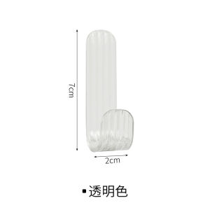 3 cái móc keo Acrylic Móc Chìa Khóa quần áo mạnh mẽ Punch-Miễn phí nhà vệ sinh phòng tắm cửa phòng ngủ phía sau tường traceless móc
