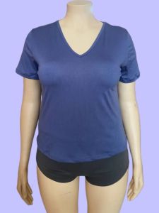 nts sweaPlus size vneck shirts blouse v neck women large xl 2xl 3xl 4xl soft cotton (VN)
