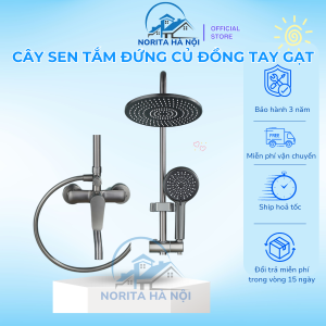 Bộ Sen Tắm Đứng Norita V1 Cao Cấp Cổ Đồng Tay Gạt Điều Chỉnh 3 Chế Độ Xả - Bảo Hành 3 Năm