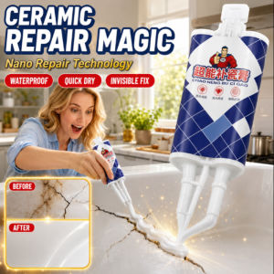 Porcelain Ceramic Repair Paste Tile Chip Crack Filler White Enamel Repair Kit Bathtub Sink Floor Strong Adhesive Quick Drying Home Repair
