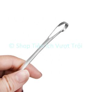 Dụng cụ nạo lưỡi cạo lưỡi người lớn bằng Inox thép không gỉ vệ sinh lưỡi tránh rêu lưỡi hơi thở hôi nóng làm sạch khoang miệng-Shop Tiện Ích Vượt Trội