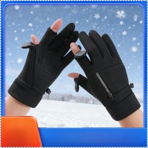 găng tay chống trượt làm đặc hạt chống trượt găng tay ngoài trời lớp lót lông cừu mềm mại và ấm áp