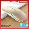 Chuột Không Dây Bluetooth C18.Chuột Máy Tính Bluetooth Không Tiếng Ồn. Sạc bằng Cáp USB và Pin Có Đèn Led  Rất Nhạy. 