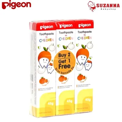BELI 2 GRATIS 1 Pasta Gigi Pigeon 45gr Anak Odol Toothpaste For Children Jeruk dan Strawberry