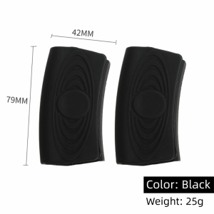 PLLEWY 1Pair Universal Size Silicone Pot Ear Cover Anti‑slip Texture Heat‑insulated Cookware Sleeve Long‑lasting Build Flexible Silicone Pan Holder Sleeve Casserole Use