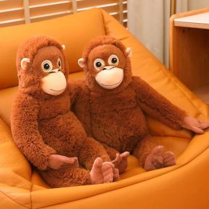 STAR-GIRL Stuffed Doll Large Plush Monkey Doll Long Arm Realistice Monkey Plush Toy Creative Simulation Orangutan Plush Doll Room Decor