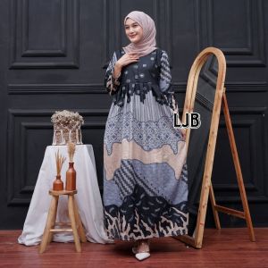 Gamis Batik Baju Batik Kondangan Gamis Batik Jumbo Dress Batik Pakaian Wanita Batik Pekalongan
