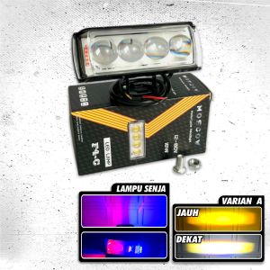 LAMPU SOROT / LED LASER GUN LAMPU TEMBAK SQL 4 MATA EYE LAMPU TEMBAK MODEL SQL LAMPU SOROT MINI WATERPROOF BODY BESI UNIVERSAL PICK UP TRUCK AVANZA VARIO GENIO LEXI NMAX PCX ADV JUPITER SATRIA LAMPU TEMBAK SOROT JAUH DEKAT POWER 18W INCLUDE BAUT BOSHING