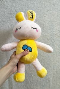 Dreamtoys96 Boneka Kelinci Sit Animal Rabbit Costum Motif Jamur Bordir Ukura M
