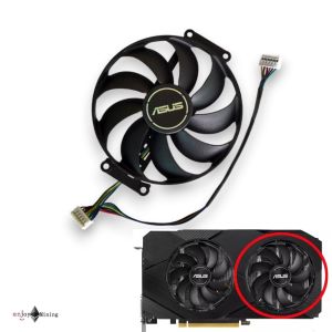 พัดลมการ์ดจอ ASUS GTX 1660 1660s 1660ti 2060s DUAL EVO graphics card fan FDC10H12S9-C