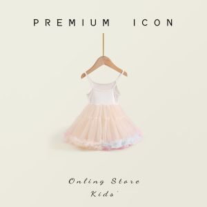 BabyKids Kid Premium Kids Puffy Tutu Mini Dress Sling Princess Dress 2-8 Years Princess Dress Budak Perempuan