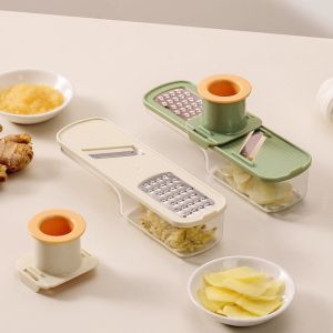 XYAX 3 trong 1 Máy xay gừng Cắt chính xác Chuyên nghiệp Máy xay tỏi Bền bỉ Không trượt Máy thái gừng Bếp