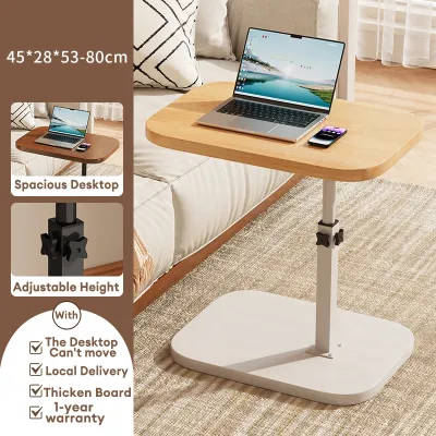POLAR BEAR Adjustable Height Bedside Table Living Room Sofa Mini Coffee Table Side Table Coffee Table Small Table Edge Table