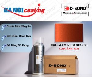 Sơn Xịt Xóa Vết Xước Ô TÔ TOYOTA HILUX Màu CAM ÁNH KIM Code 4R8 - ALUMINIUM ORANGE Chính Hãng D-BOND Chất Lượng Cao