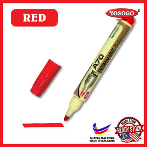 [super stationery] YOSOGO Pen Marker Kekal A70 Mata Halus 2.5mm Penanda Serbaguna untuk Kertas Plastik Kaca & Kayu Marker Tahan Air | A70 Permanent Marker Pen Fine Marker Pen Marking Pen 2.5 Mm Write on  Plastic Bags Paper Glass