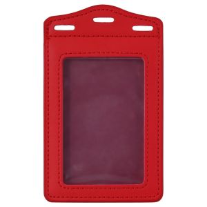 BESTITIT Da PU Ví đựng thẻ ID Có khe cắm thẻ Trong suốt Người giữ huy hiệu Gấp ba lần Ví đựng thẻ Thẻ tên ID Thẻ Tên doanh nghiệp thẻ ID sinh viên