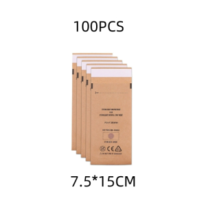 High-temperature cowhide paper self sealing disinfection bag Disposable cowhide self sealing bag disinfection bag high-temperature dry heat nail disinfection bag