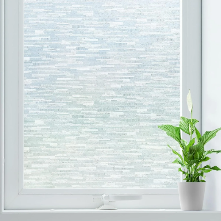 Frosted Glass Window Film Privacy Static Cling UV Blocking Removable ...