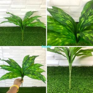Tanaman Hias Artificial Daun Aglonema Romeo & Zebra Plant X12 Semi Latex Pajangan Hiasan Dekorasi Rumah