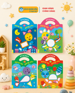 Sách - Sticker Động Vật Đáng Yêu - Dành cho bé 2-5 tuổi - ndbooks