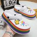 FJ-FASHION SLIP ON CLOG WEDGE SHOES FOR KKIDS HIGH QUALITY UNISEX SHOES. 