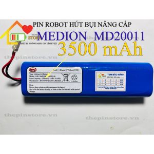 (DUNG LƯỢNG 3500 mAH) PIN ROBOT HÚT BỤI LAU NHÀ MEDION MD20011 ( BH 9 THÁNG)