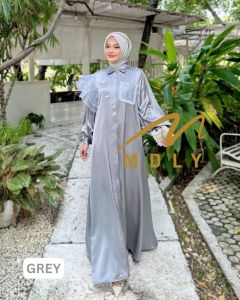 MDLY Baju gamis wanita muslim/Baju Gamis Silk Premium/gamis lebaran elegan/Leela Lux Dress by MDLY