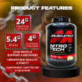MuscleTech Nitro Tech Whey Gold, 100% Whey Protein, Whey Isolate, Protein Powder for Lean Muscle, Gluten Free, 2-8lbs. 