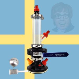 Kegland [การทำเบียร์ฝากรองค็อกเทล] 2 "Hop Bong Swedish Pumper Pack ความดันสำหรับฝากรองค็อกเทลเบียร์หมักบ้าน FermZilla