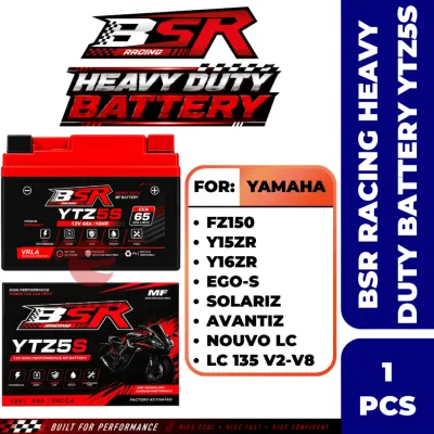 【100% ORIGINAL】BSR RACING Heavy Duty Motorcycle Battery (YTZ5S) For Lc135/ Y15zr/ Y16/ Fz150/ Ego-S/ Avantiz