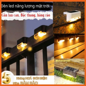 Đèn Năng Lượng Mặt Trời Sân Vườn LED Chống Thấm Nước Gắn Hàng Rào Cầu Thang Hành Lang Sân Vườn