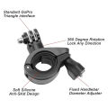 Bracket for 9 10 11 DJI SJCAM Insta360 Action Camera Accessories 360 Degree Rotation Bike Bicycle Motorcycle Handlebar Handle Bar Mount Holder For Gopro Hero 8 7 6 5.