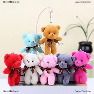 [COD] SweetBabiese Gấu sang trọng đồ chơi mini Gấu bông Búp bê đồ chơi gấu Mặt dây chuyền trang phục Mặt dây chuyền sáng tạo bên đám cưới Keychain Túi Mặt dây chuyền Búp bê bông