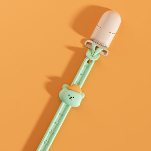 Hamshmoc silicon mềm bé chống mất sợi dây thừng cho Teether núm vú giả mềm silicon độ co giãn cao trẻ sơ sinh Làm dịu núm vú Mắt Xích Kẹp chủ dây đeo dễ dàng để làm sạch