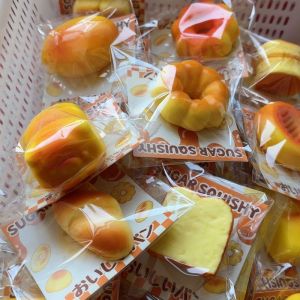 PaulWeekend Soft Squishy Food Simulation Toys with Slow Rebound Stress Relief for Kids and Adults Realistic Bread Shapes in Individual Packaging