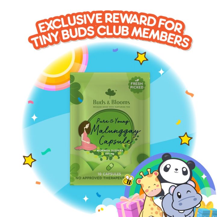 Buds & Blooms Pure & Young Malunggay Capsule 10s Freebie Lazada PH