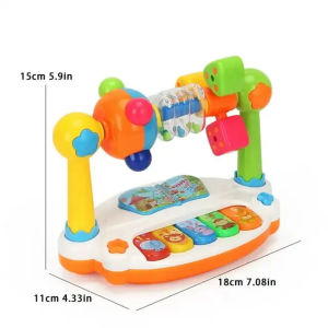 Baby Musical Keyboard Piano Drum Toy Electronic Organ Multicolor Music & Lights Christmas toys