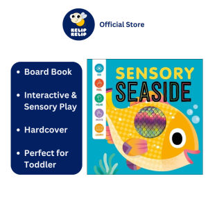 Seaside Sensory Board Book with Mindful Sensory Activity To See Touch Hear & Learn (Hardcover) For Toddlers