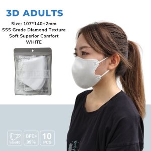 mixshop 3D V-Shaped Face Mask 3 Sizes BFE>99%