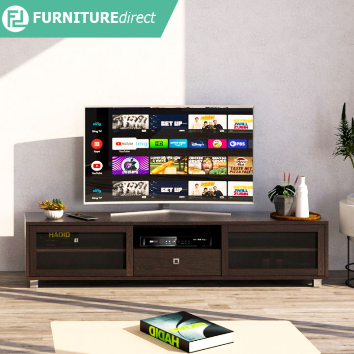 Furniture Direct LYNDA 6 Feet TV with glass door/ rak tv ikea